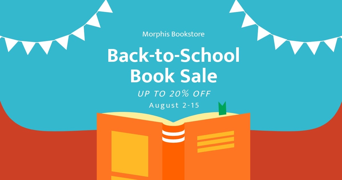 Back To School Sale Facebook Post Template