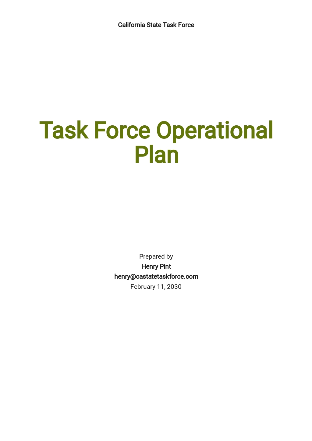 task force assignment