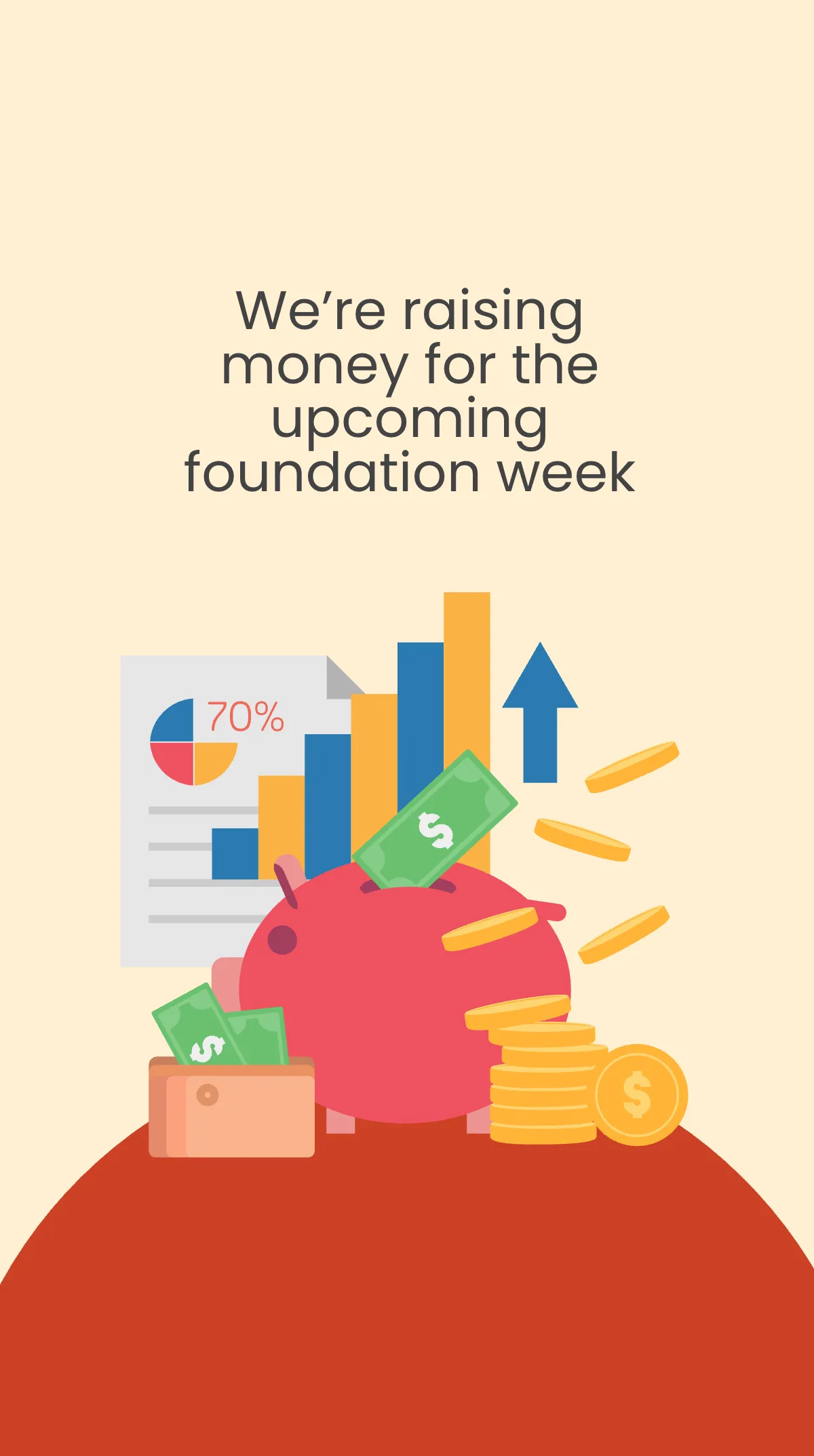 Free Back To School Fundraising Event Instagram Story Template to Edit Online