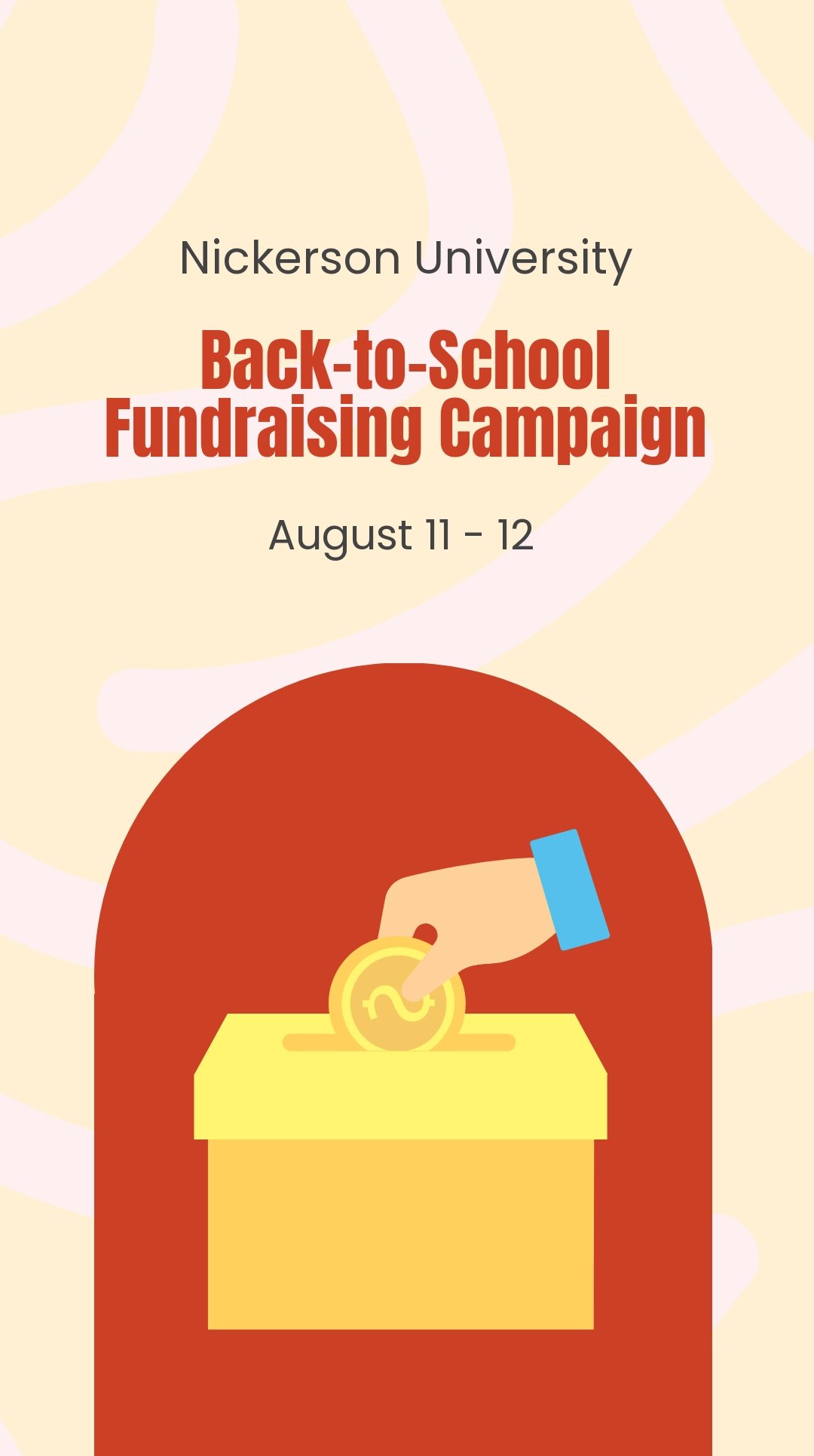 Back To School Fundraising Event Instagram Story Template