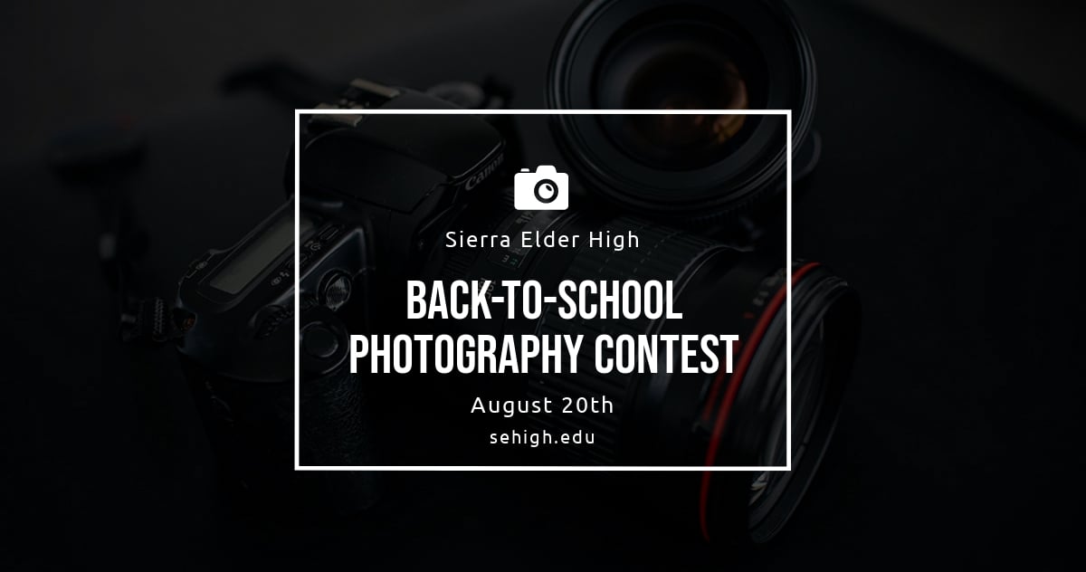 Back To School Photography Facebook Post