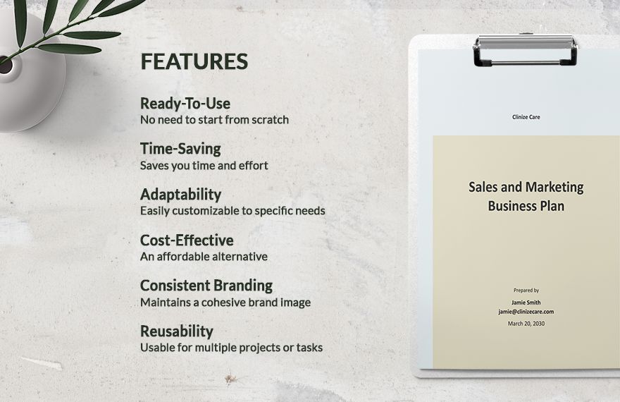 Sales and Marketing Business Plan Template