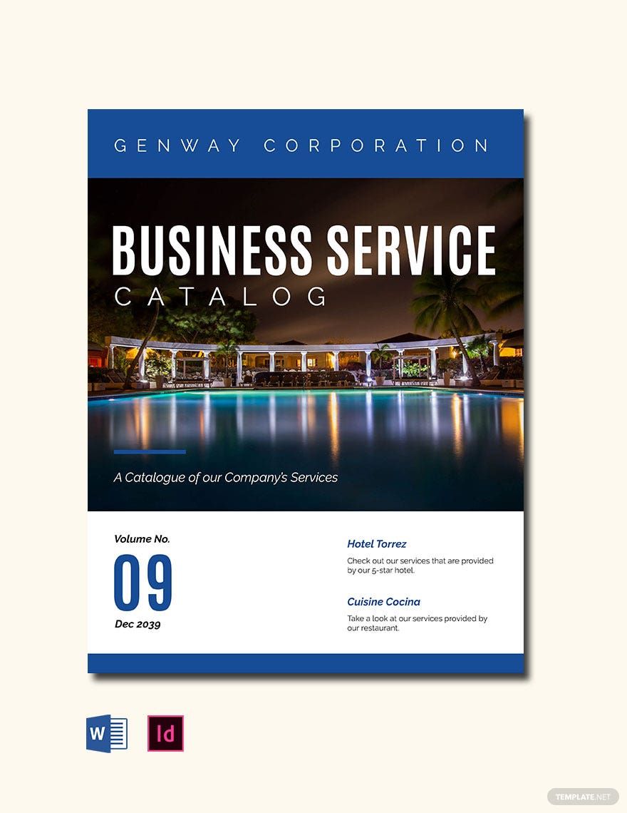Business Service Catalog Template