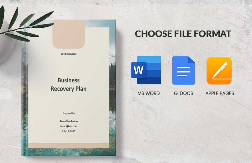 Business Recovery Plan Template