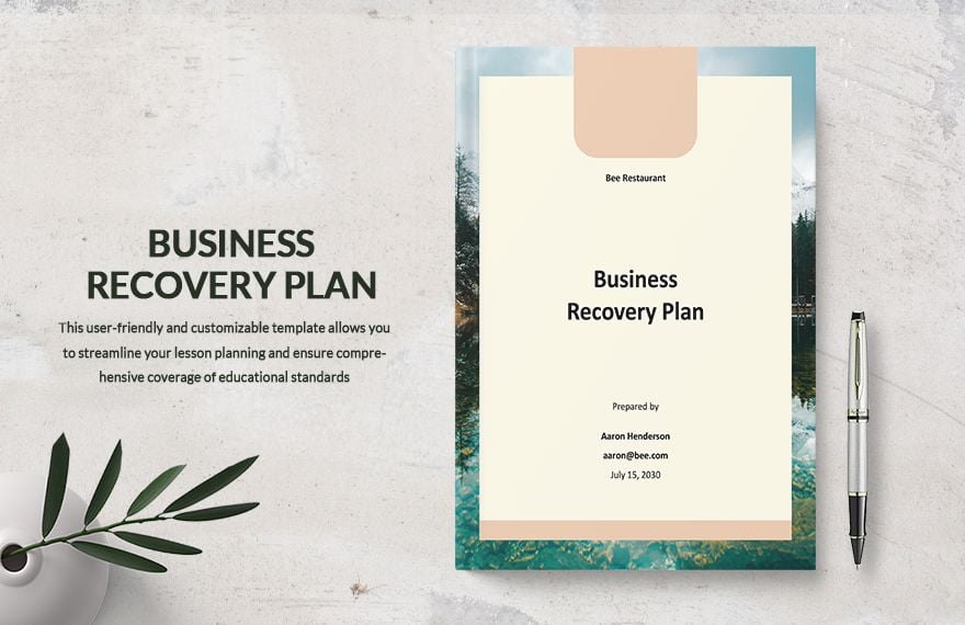 Business Recovery Plan Template