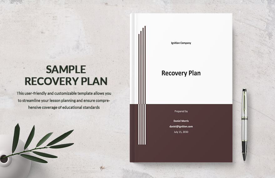 Sample Recovery Plan Template
