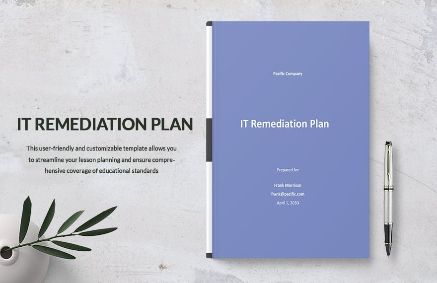 IT Remediation Plan Template