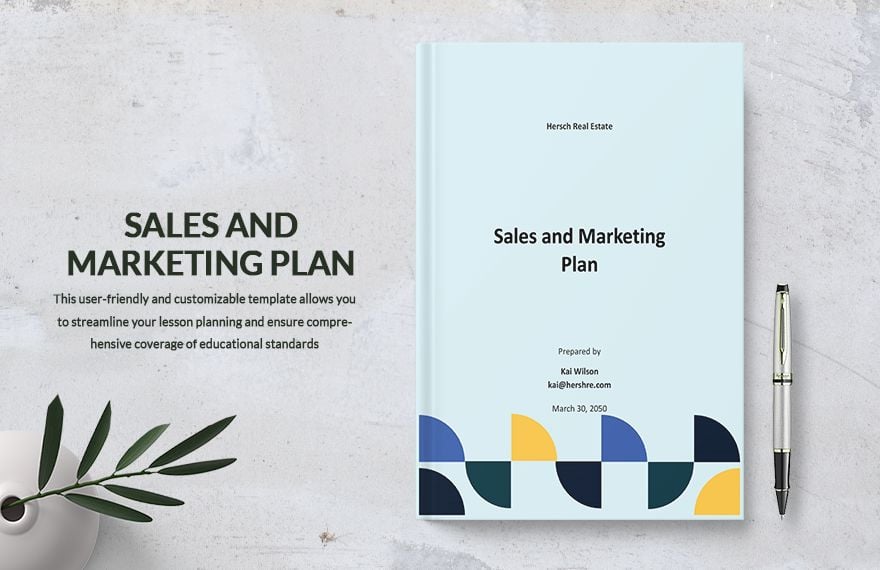 Sample Simple Sales and Marketing Plan Template