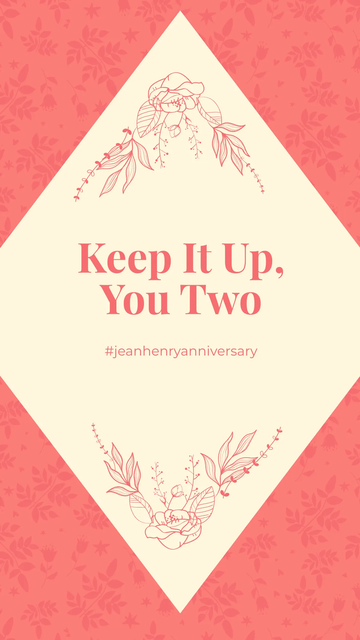 Free Happy Anniversary Instagram Story Template to Edit Online
