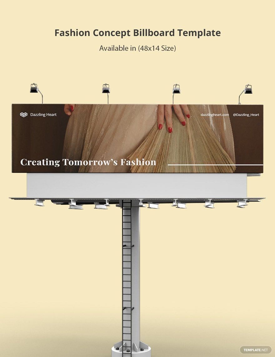 Fashion Concept Billboard Template in Word, Google Docs, Publisher