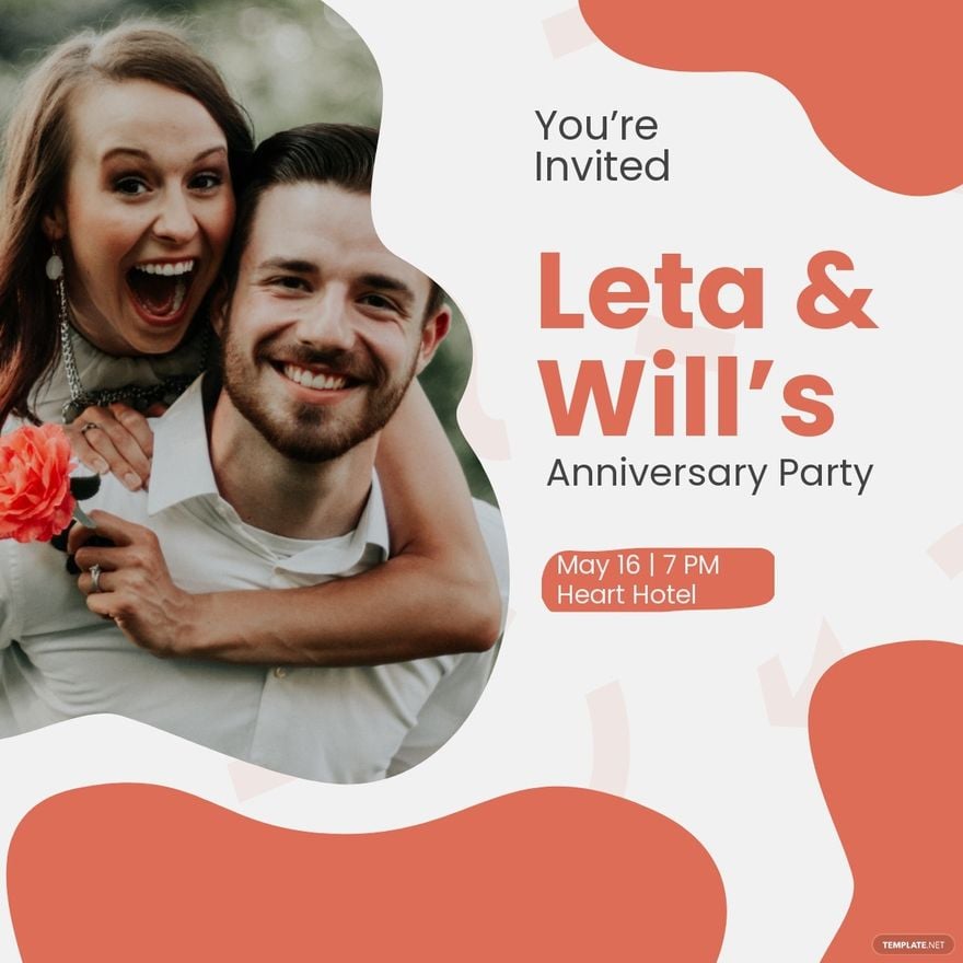 Anniversary Party Linkedin Post Template