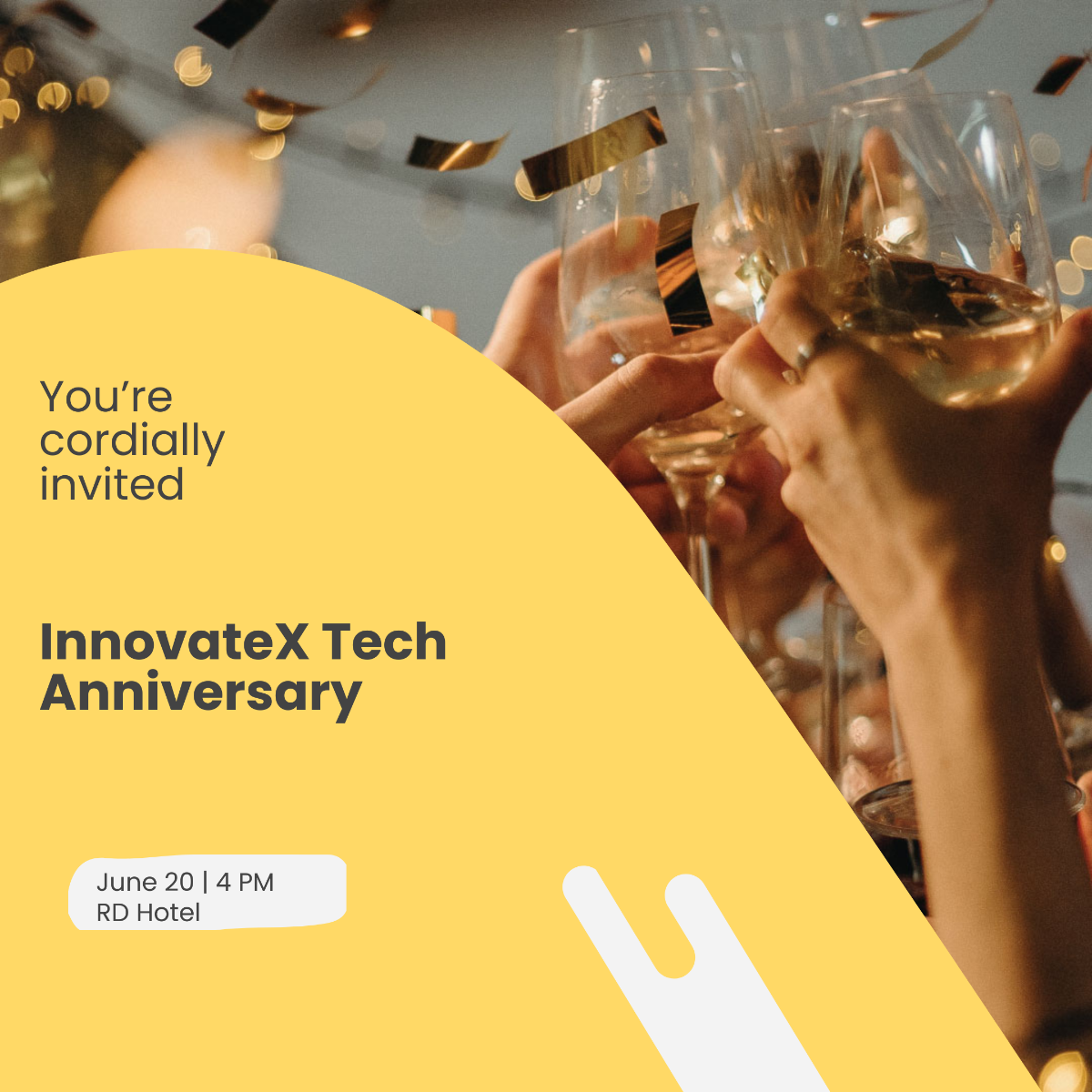 Company Anniversary Invitation Instagram Post