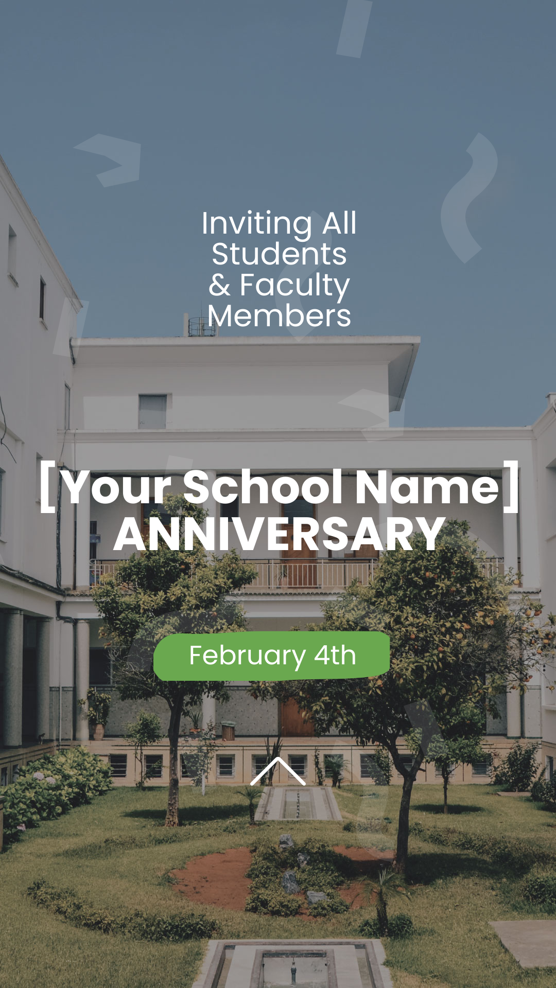 School Anniversary Invitation Instagram Story