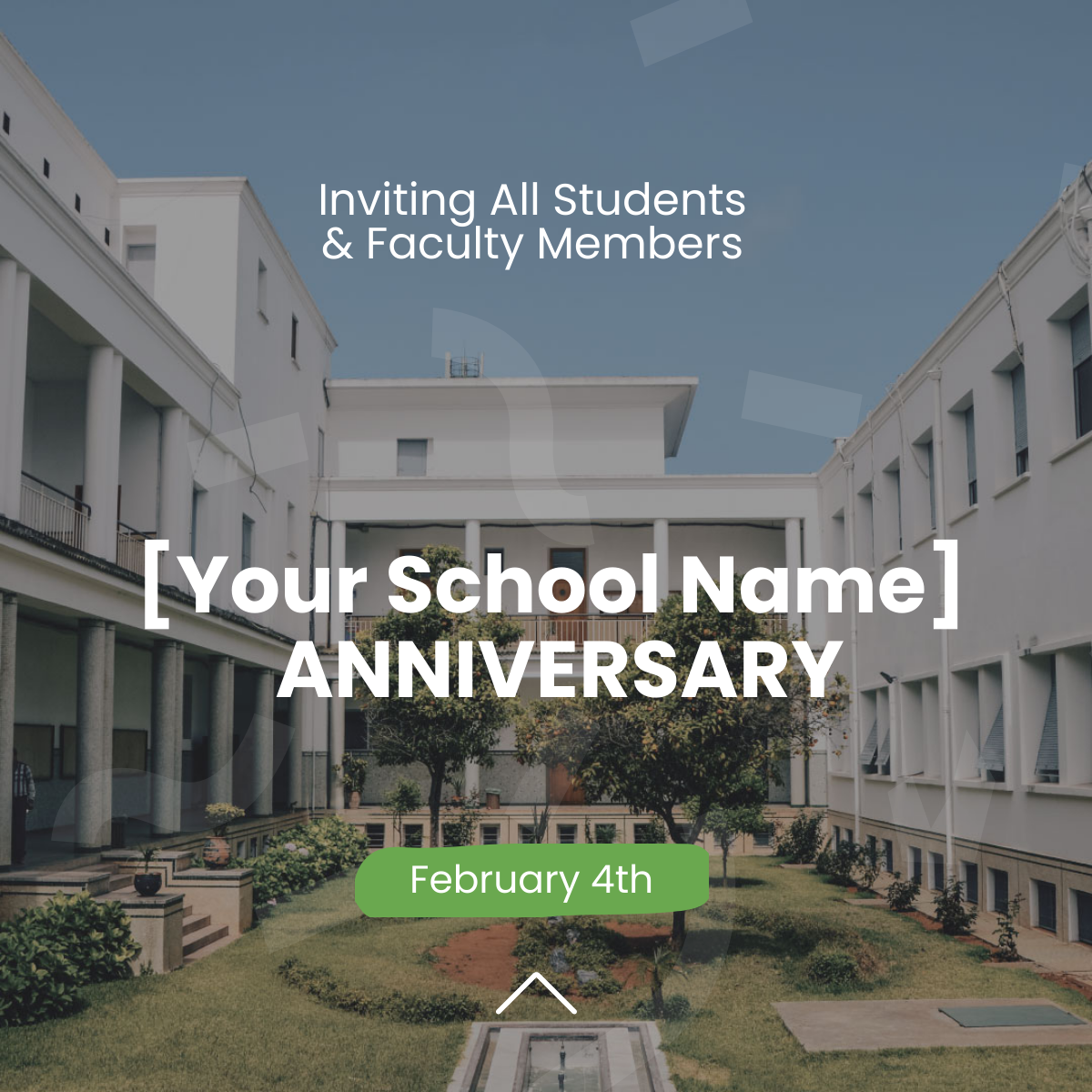 School Anniversary Invitation Linkedin Post