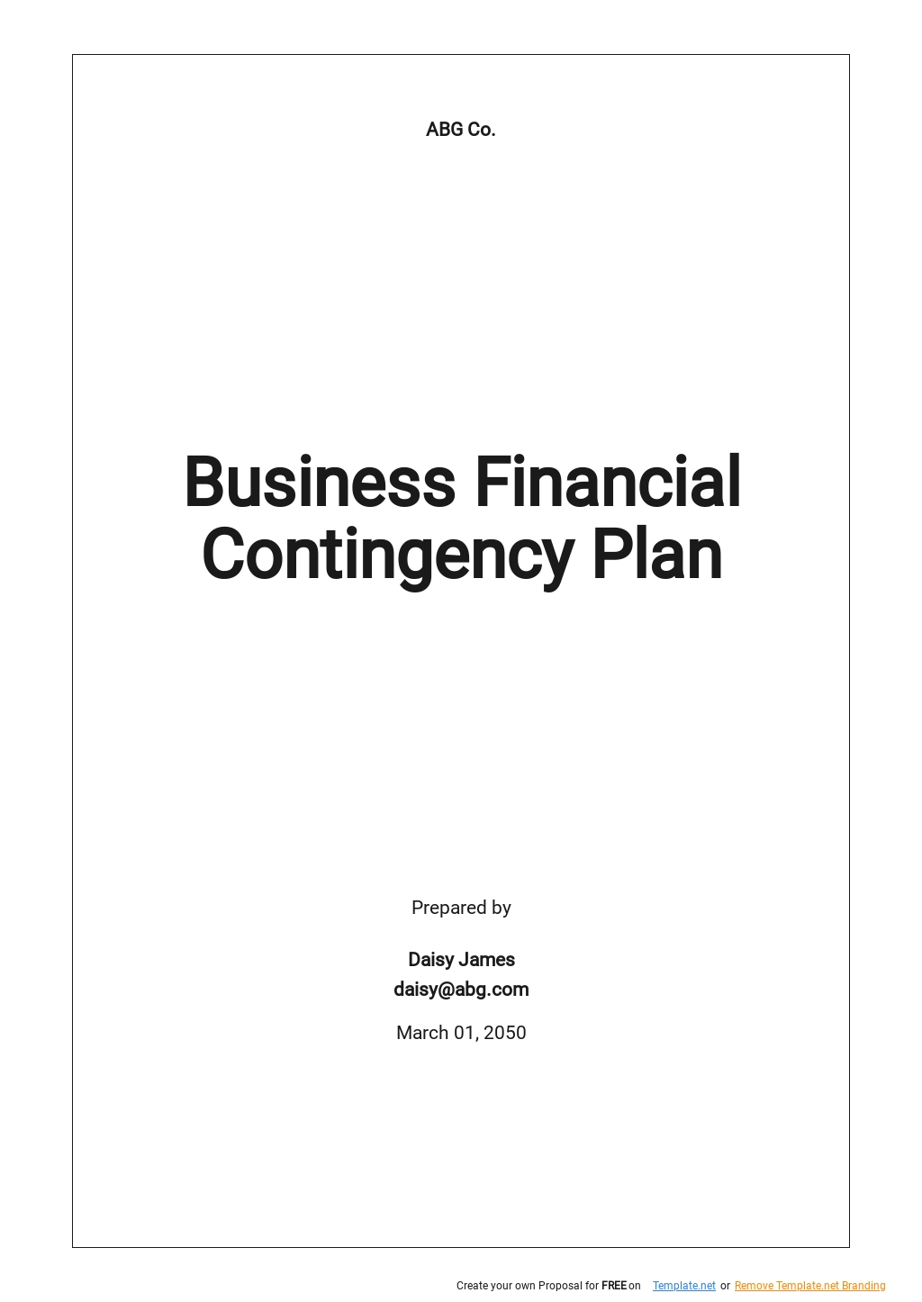 Manufacturing Business Contingency Plan Template - Google Docs, Word ...