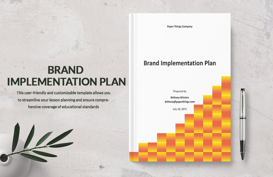 Brand Implementation Plan Template