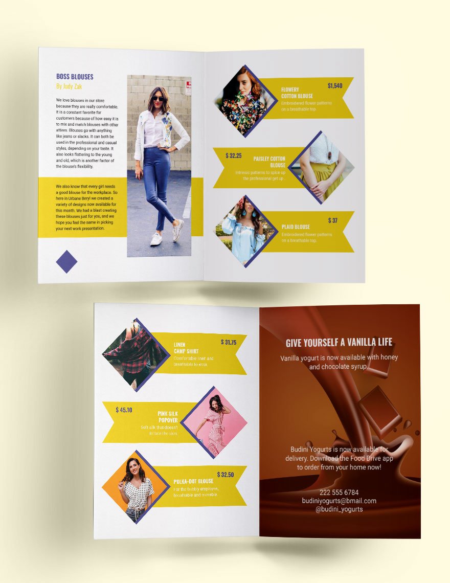 Womens Clothing Catalog Template