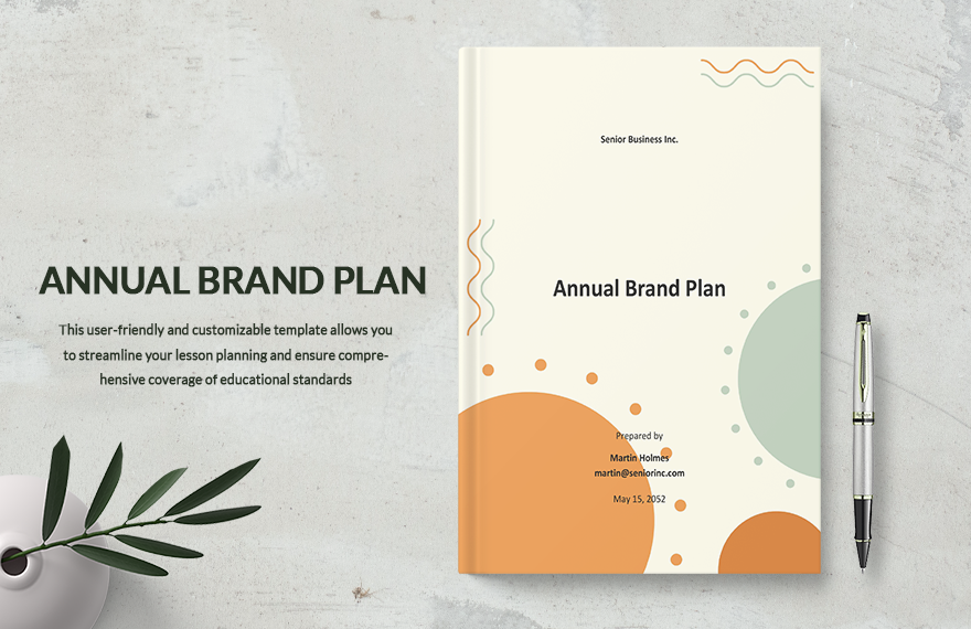 Annual Brand Plan Template in Word, Google Docs, Apple Pages