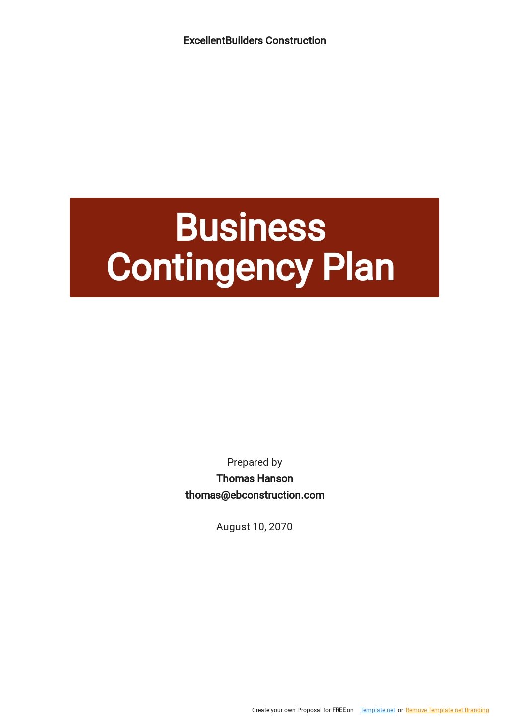 Business Contingency Plan Template .jpe