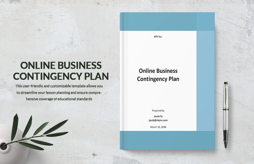 Online Business Contingency Plan Template
