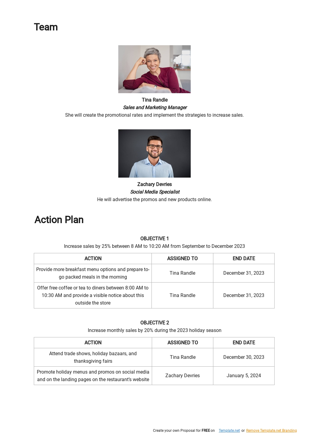 Free Sample Sales And Marketing Plan Template - Google Docs, Word ...