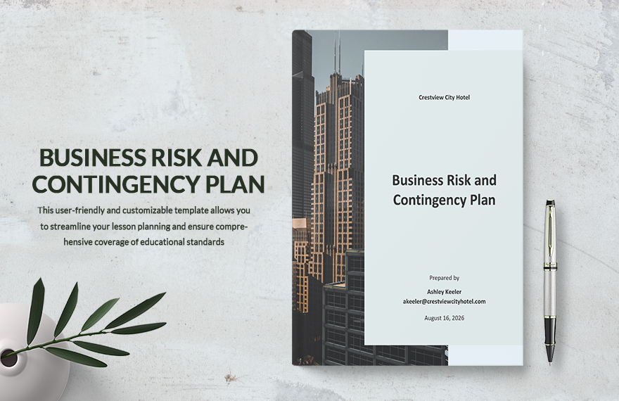 Business Risk And Contingency Plan Template