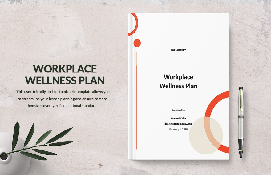 Workplace Wellness Plan Template