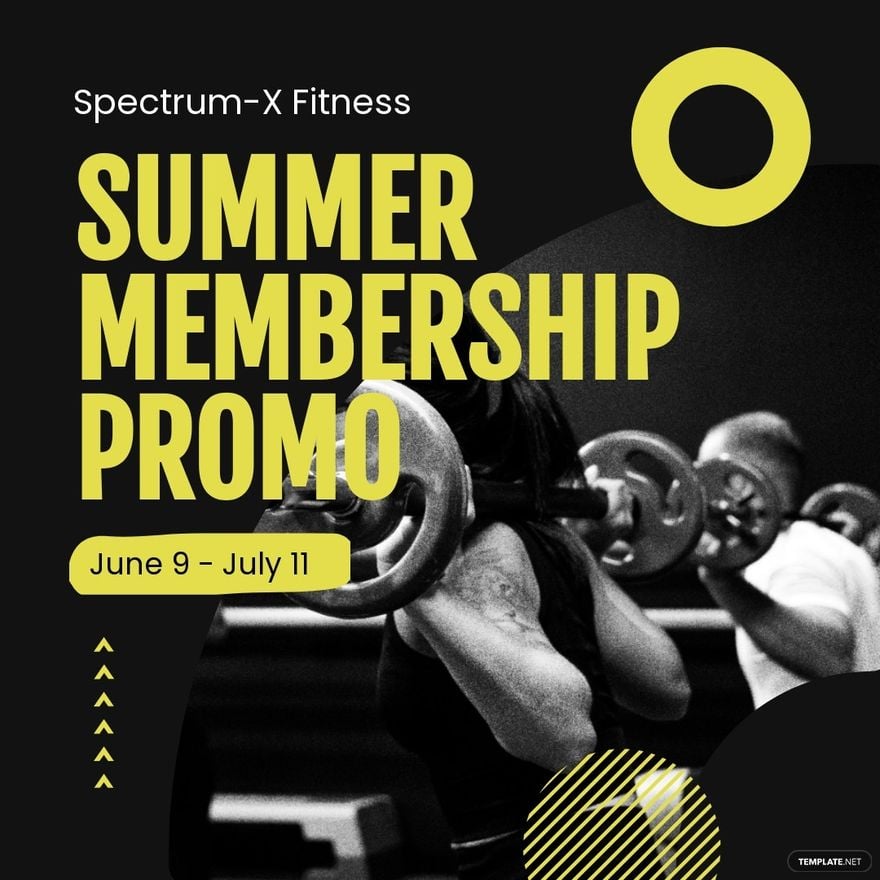 Gym Promotion Instagram Post Template