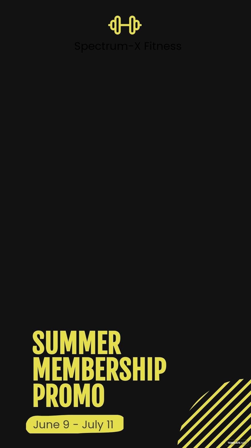 Gym Promotion Snapchat Geofilter Template
