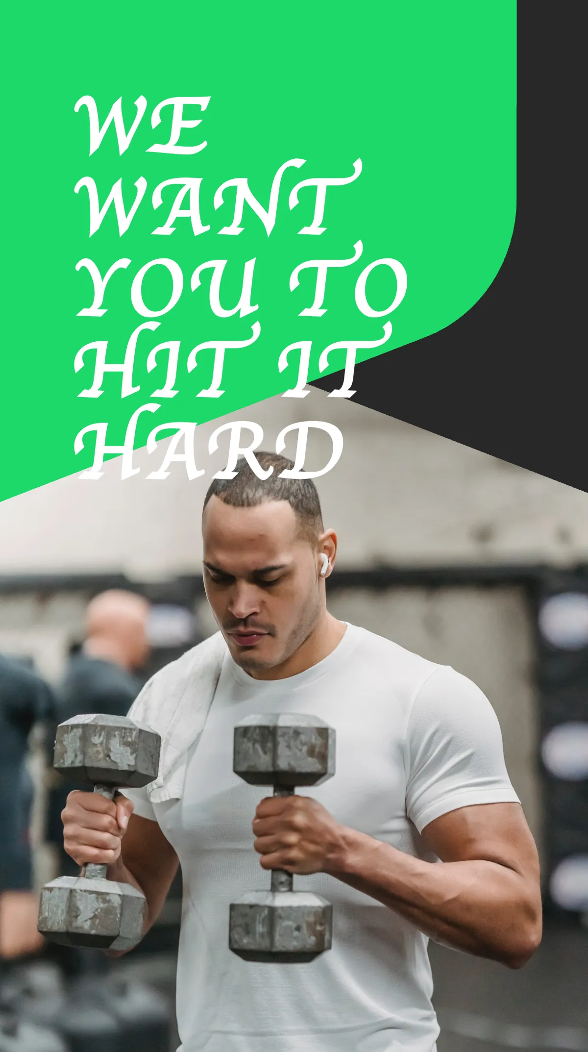 Free Gym Ad Instagram Story Template to Edit Online