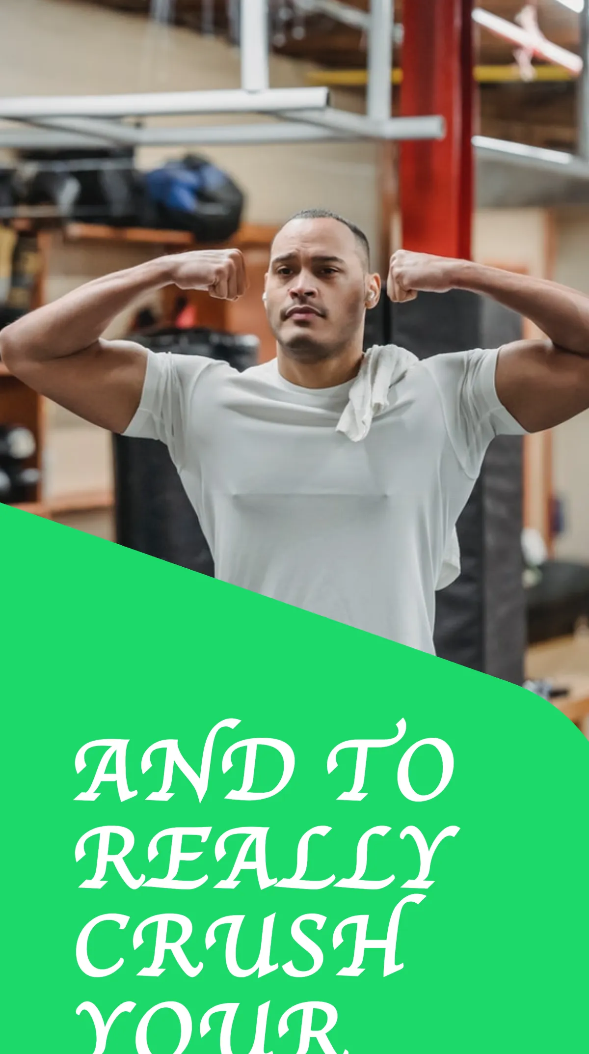 Free Gym Ad Instagram Story Template to Edit Online