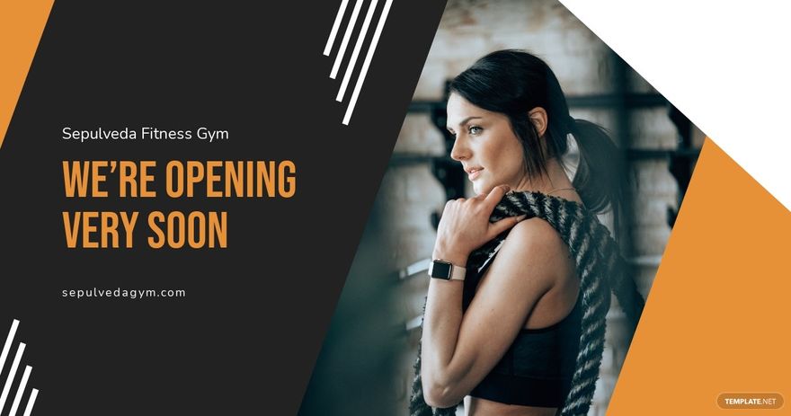 Gym Opening Facebook Post Template