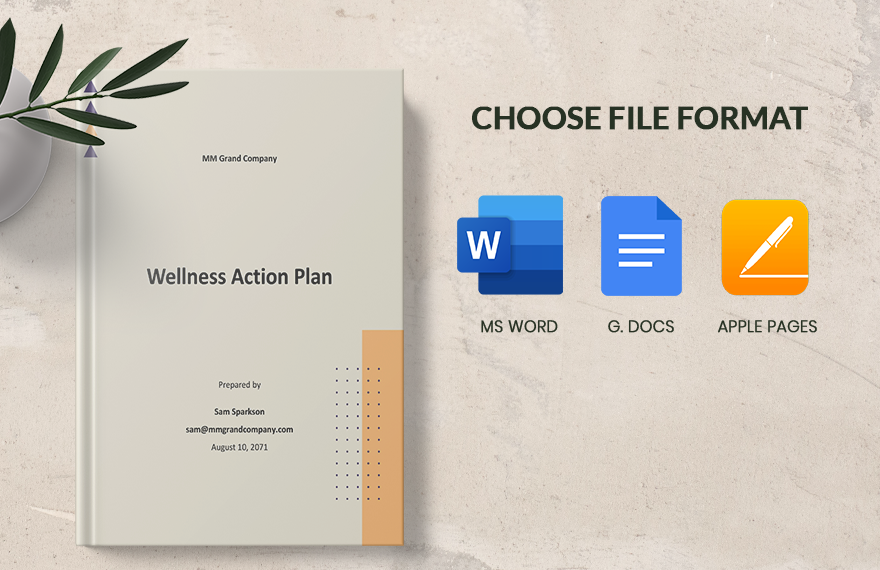 Wellness Action Plan Template 