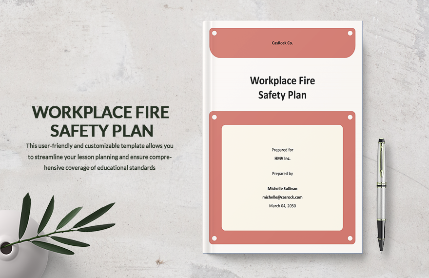 Workplace Fire Safety Plan Template