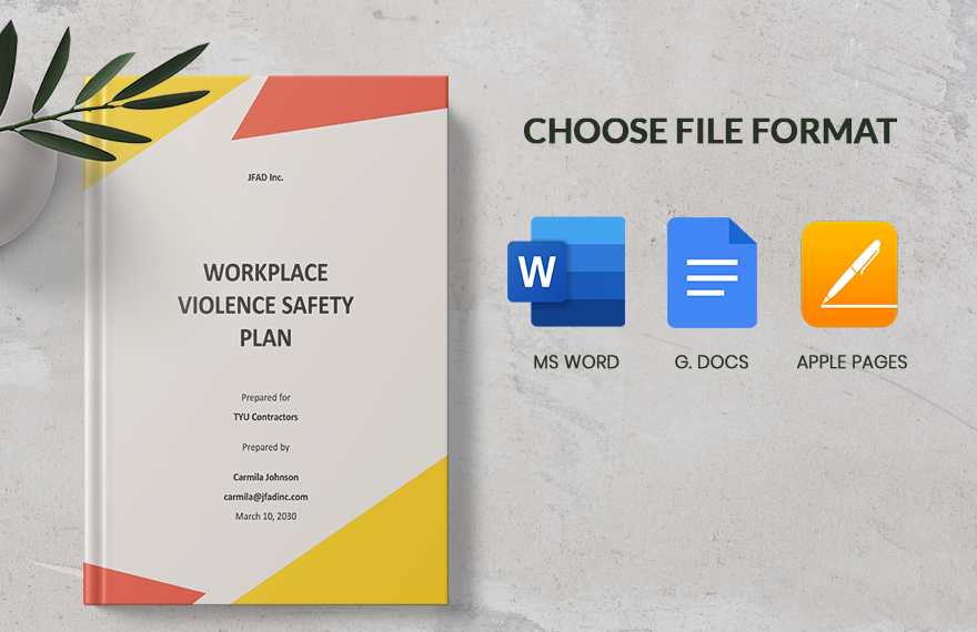 Workplace Violence Safety Plan Template