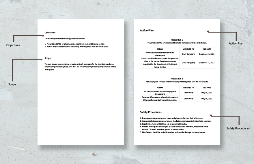 Covid Workplace Safety Plan Template