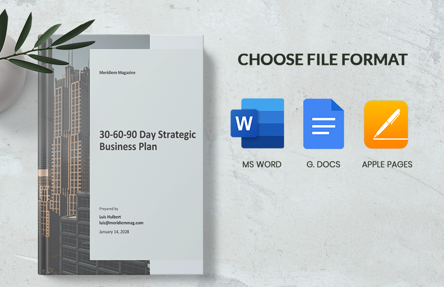 30-60-90 Day Strategic Business Plan Template