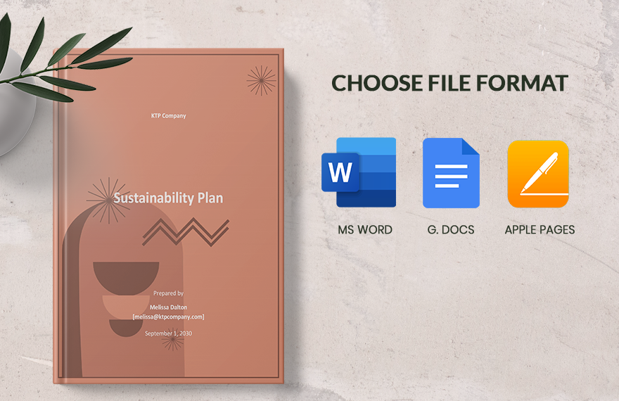 Sustainability Plan Template
