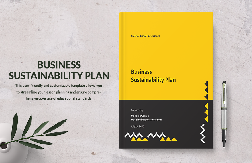 Business Sustainability Plan Template 