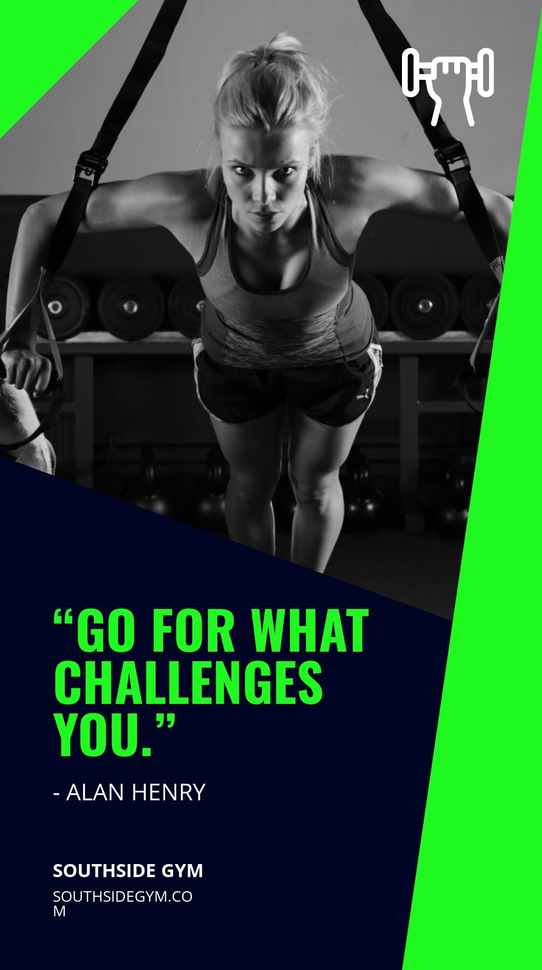 Gym Quote Instagram Story Template