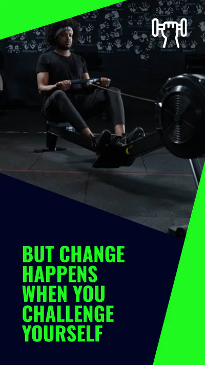 Free Gym Quote Instagram Story Template to Edit Online