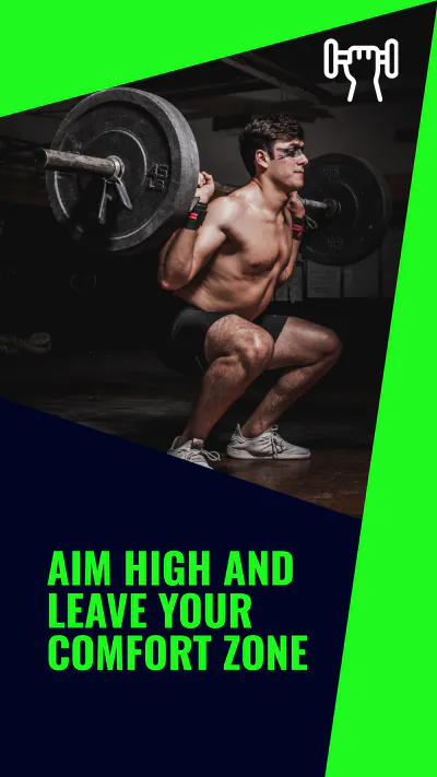 Free Gym Quote Instagram Story Template to Edit Online