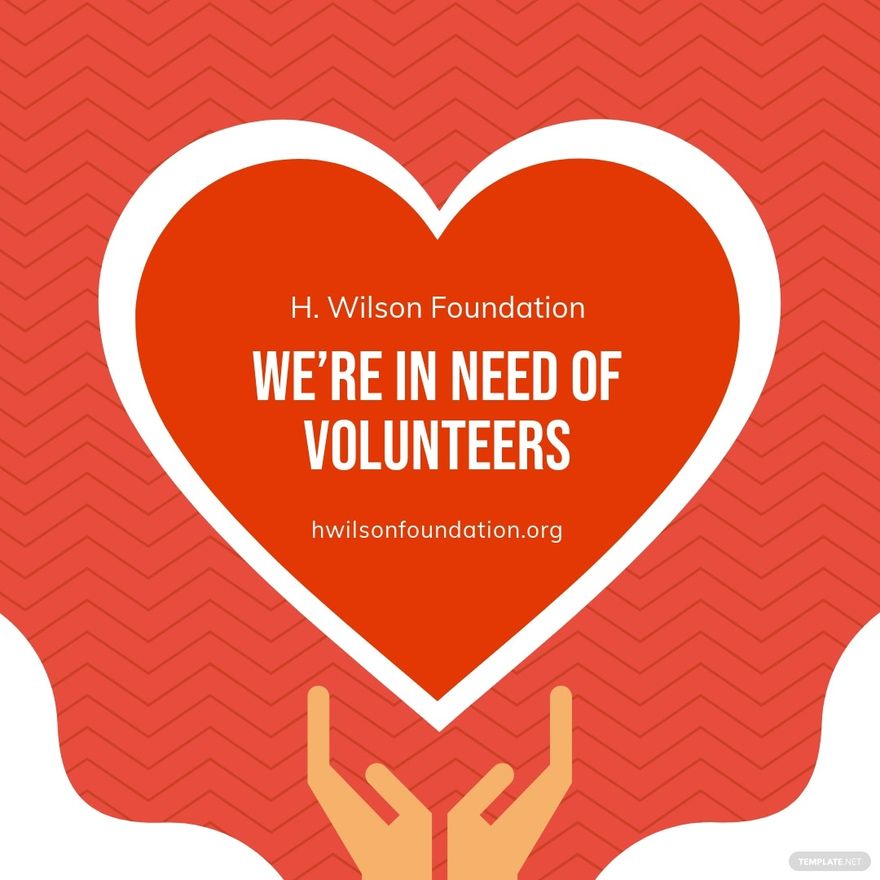 Free Volunteers Needed Instagram Post Template