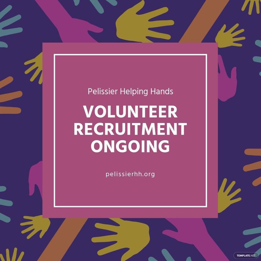 Volunteer Recruitment Instagram Post Template