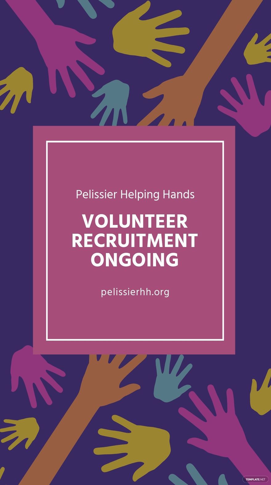 Volunteer Recruitment Whatsapp Post Template
