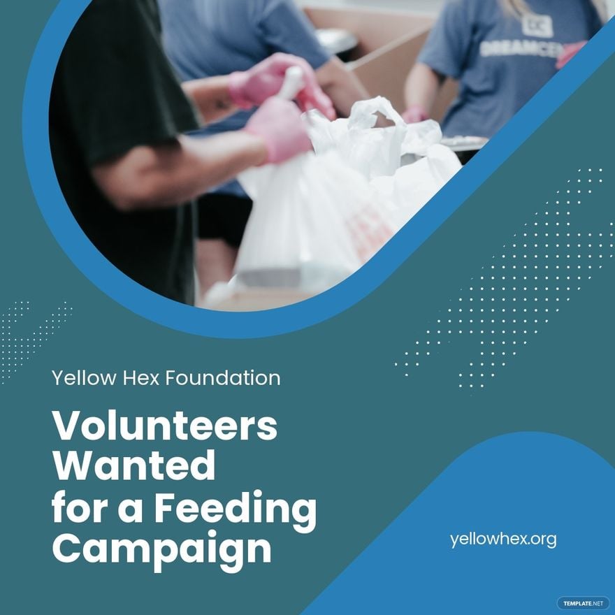 Volunteer Campaign Ad Linkedin Post Template