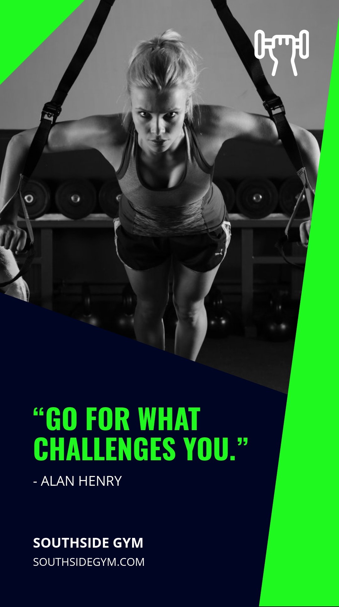 Gym Quote Whatsapp Post Template