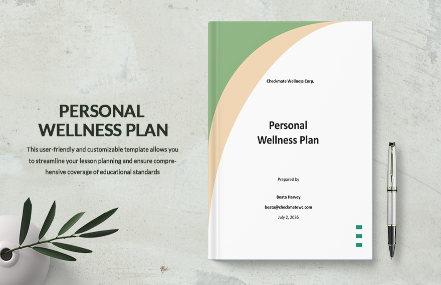 Personal Wellness Plan Template