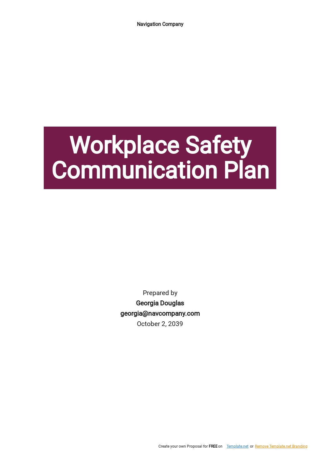 Workplace Safety Communication Plan Template.jpe