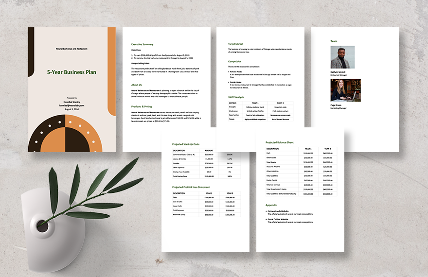 Sample 5 Year Business Plan Template